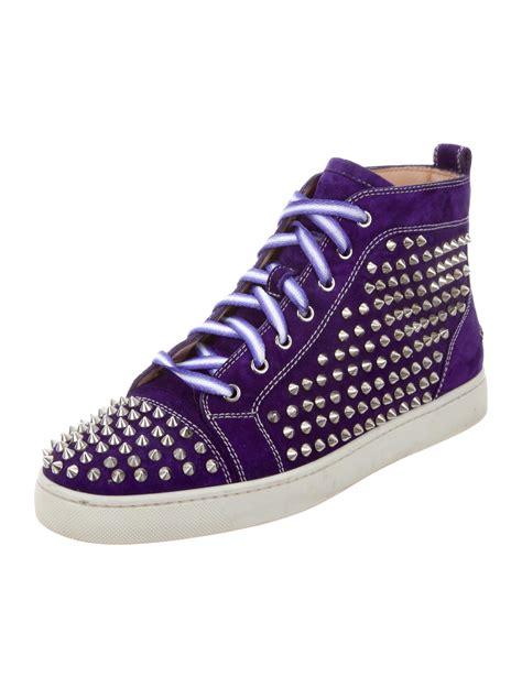 christian louboutin louis spikes sneakers